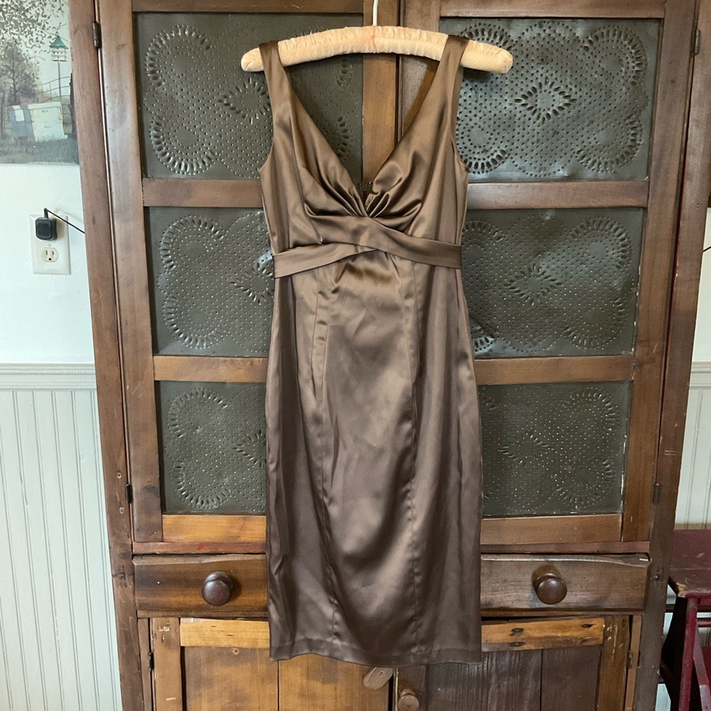 Cache Satin Vintage Dress 4 NWT